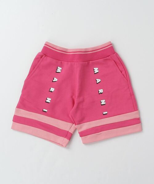 MARNI（マルニ）の「MARNI（マルニ）Kids & Junior  ブランドロゴショートパンツ（その他パンツ・キッズ・ホワイト/チェリーピンク・10Y/8Y/14Y/12Y/6Y/4Y）」の4枚目の写真
