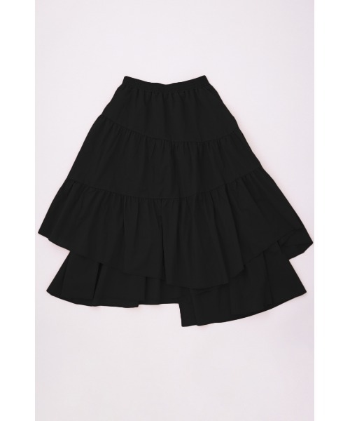 RODEO CROWNS WIDE BOWL（ロデオクラウンズワイドボウル）の「ランダムティアードスカート（スカート・レディース・ブラック/オフホワイト/オレンジ・FREE）」の6枚目の写真