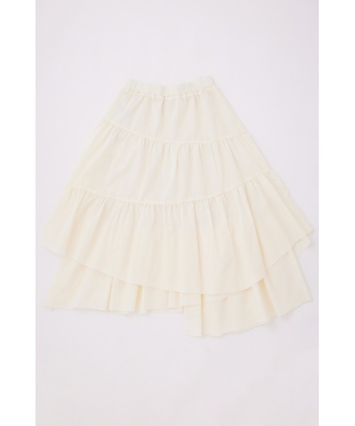 RODEO CROWNS WIDE BOWL（ロデオクラウンズワイドボウル）の「ランダムティアードスカート（スカート・レディース・ブラック/オフホワイト/オレンジ・FREE）」の4枚目の写真