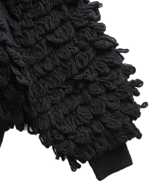 SHAREEF（シャリーフ）の「LOOP KNIT PULLOVER（ニット/セーター・メンズ・ライトグレー/ブラック/パープル・1/2）」の11枚目の写真