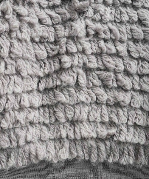SHAREEF（シャリーフ）の「LOOP KNIT PULLOVER（ニット/セーター・メンズ・ライトグレー/ブラック/パープル・1/2）」の10枚目の写真