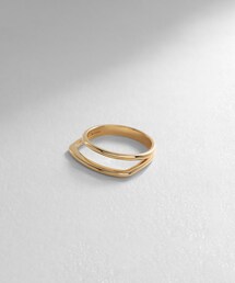 【美品】値下げ！！ココシュニック k10 イエローゴールド アーチステップリング K10アーチステップ リング（リング）｜COCOSHNIK（ココシュ