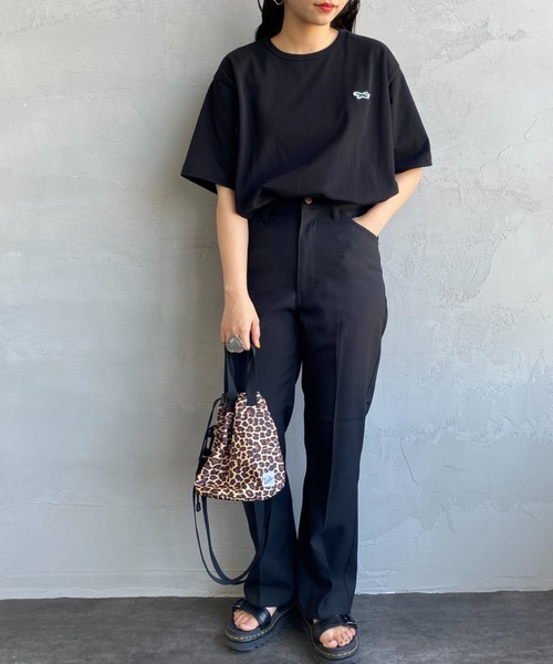 TOWNCRAFT（タウンクラフト）の「[TOWN CRAFT/タウンクラフト・THE FOX/ザフォックス] 別注 ワンポイントロゴ ショートスリーブTシャツ（Tシャツ/カットソー・レディース・グリーン/グレイッシュベージュ/ホワイト/ネイビー/ブラック・L/S/XL/M）」の17枚目の写真