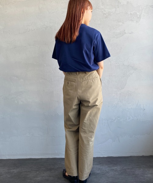 TOWNCRAFT（タウンクラフト）の「[TOWN CRAFT/タウンクラフト・THE FOX/ザフォックス] 別注 ワンポイントロゴ ショートスリーブTシャツ（Tシャツ/カットソー・レディース・グリーン/グレイッシュベージュ/ホワイト/ネイビー/ブラック・L/S/XL/M）」の13枚目の写真
