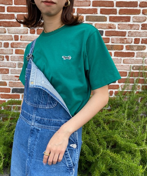TOWNCRAFT（タウンクラフト）の「[TOWN CRAFT/タウンクラフト・THE FOX/ザフォックス] 別注 ワンポイントロゴ ショートスリーブTシャツ（Tシャツ/カットソー・レディース・グリーン/グレイッシュベージュ/ホワイト/ネイビー/ブラック・L/S/XL/M）」の19枚目の写真