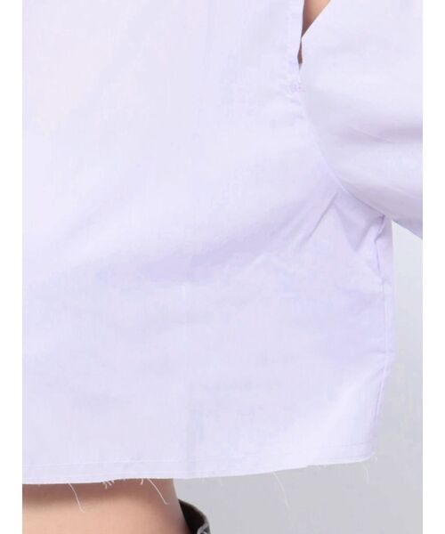 jouetie（ジュエティ）の「オープンショルダータイシャツ（シャツ/ブラウス・レディース・パープル/オフホワイト/ブルー・MEDIUM）」の14枚目の写真