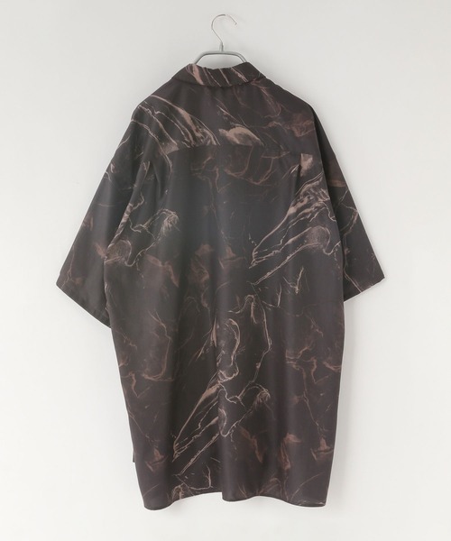 LOWRYS FARM（ローリーズファーム）の「スパンローンガラシャツＳＳ　964032（シャツ/ブラウス・メンズ・ブラック/ブルー・MEDIUM/LARGE）」の4枚目の写真