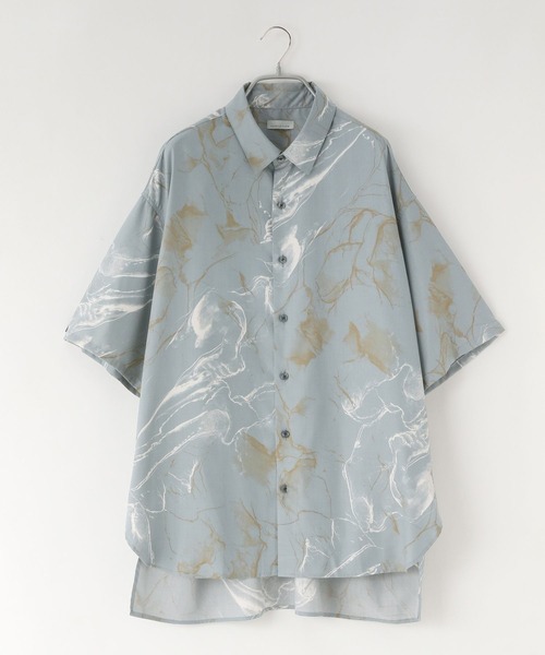 LOWRYS FARM（ローリーズファーム）の「スパンローンガラシャツＳＳ　964032（シャツ/ブラウス・メンズ・ブラック/ブルー・MEDIUM/LARGE）」の15枚目の写真