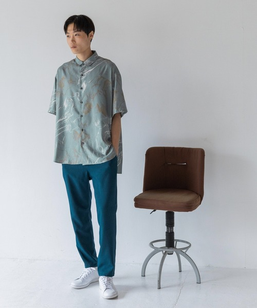 LOWRYS FARM（ローリーズファーム）の「スパンローンガラシャツＳＳ　964032（シャツ/ブラウス・メンズ・ブラック/ブルー・MEDIUM/LARGE）」の21枚目の写真