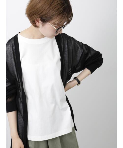 Samansa Mos2 blue（サマンサモスモスブルー）の「シアートッパーカーディガン（カーディガン/ボレロ・レディース・グレー/ブラック/イエロー・F）」の9枚目の写真