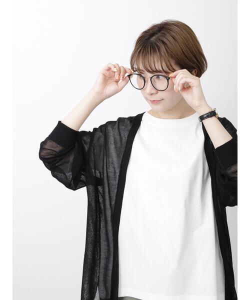 Samansa Mos2 blue（サマンサモスモスブルー）の「シアートッパーカーディガン（カーディガン/ボレロ・レディース・グレー/ブラック/イエロー・F）」の10枚目の写真