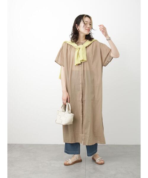 Samansa Mos2 blue（サマンサモスモスブルー）の「シアートッパーカーディガン（カーディガン/ボレロ・レディース・グレー/ブラック/イエロー・F）」の11枚目の写真