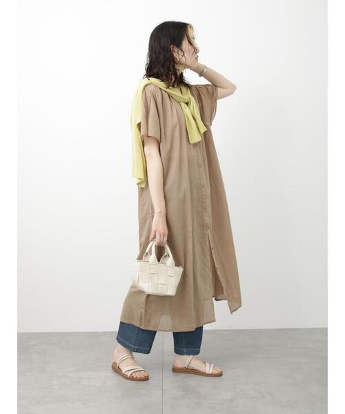 Samansa Mos2 blue（サマンサモスモスブルー）の「シアートッパーカーディガン（カーディガン/ボレロ・レディース・グレー/ブラック/イエロー・F）」の13枚目の写真