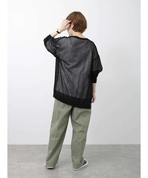 Samansa Mos2 blue（サマンサモスモスブルー）の「シアートッパーカーディガン（カーディガン/ボレロ・レディース・グレー/ブラック/イエロー・F）」の21枚目の写真