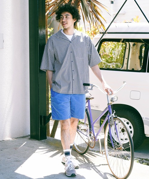 CHARI&CO（チャリアンドコー）の「【CHARI&CO SAFE RIDE for BAYFLOW】チェックシャツ（シャツ/ブラウス・メンズ・ネイビー/グリーン・MEDIUM/LARGE）」の10枚目の写真