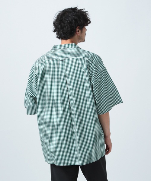 CHARI&CO（チャリアンドコー）の「【CHARI&CO SAFE RIDE for BAYFLOW】チェックシャツ（シャツ/ブラウス・メンズ・ネイビー/グリーン・MEDIUM/LARGE）」の6枚目の写真