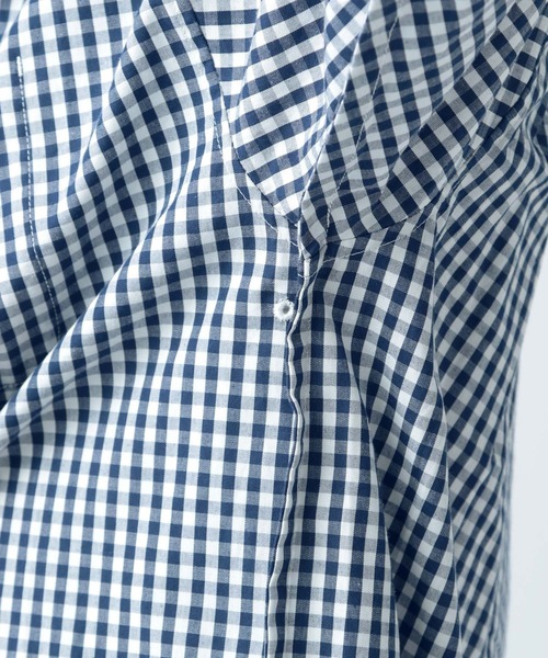 CHARI&CO（チャリアンドコー）の「【CHARI&CO SAFE RIDE for BAYFLOW】チェックシャツ（シャツ/ブラウス・メンズ・ネイビー/グリーン・MEDIUM/LARGE）」の14枚目の写真