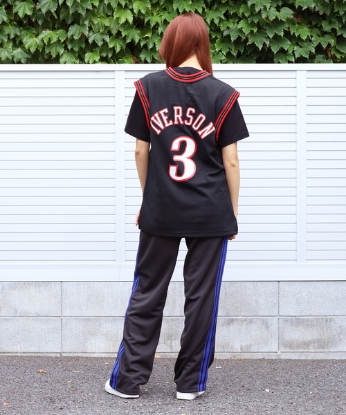 Mitchell&Ness（ミッチェル&ネス）の「Mitchell&Ness/ミッチェル&ネス NBA Swingman 76ers Allen Iverson Road Jersey チームジャージ タンクトップ（タンクトップ・メンズ・ブラック・M/L）」の13枚目の写真