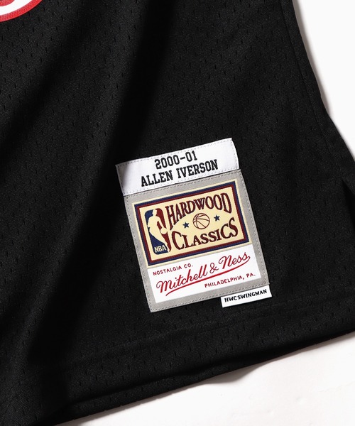 Mitchell&Ness（ミッチェル&ネス）の「Mitchell&Ness/ミッチェル&ネス NBA Swingman 76ers Allen Iverson Road Jersey チームジャージ タンクトップ（タンクトップ・メンズ・ブラック・M/L）」の12枚目の写真