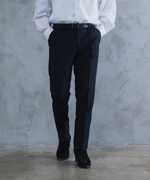 AROUND FLAVA（アラウンドフラバ）の「pleats slacks / プリーツスラックス（スラックス・メンズ・ホワイト/ブラック/チャコールグレー・MEDIUM/SMALL/LARGE）」の3枚目の写真