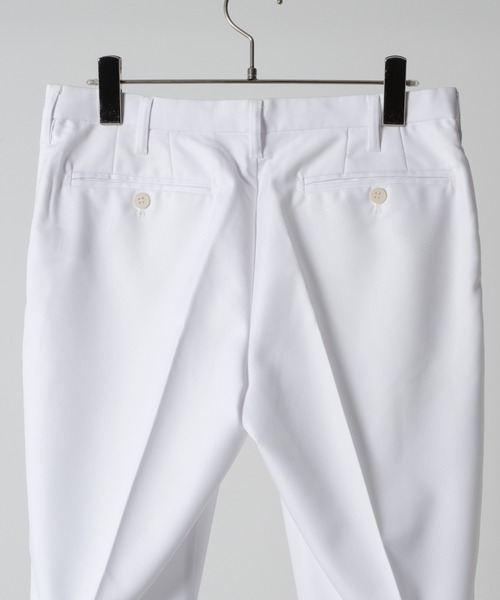 AROUND FLAVA（アラウンドフラバ）の「pleats slacks / プリーツスラックス（スラックス・メンズ・ホワイト/ブラック/チャコールグレー・MEDIUM/SMALL/LARGE）」の15枚目の写真