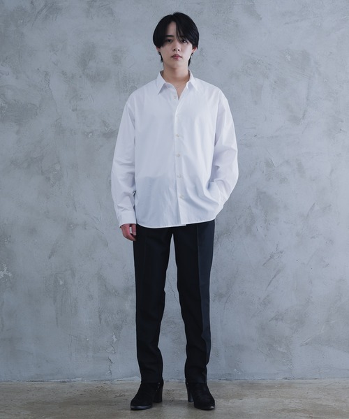 AROUND FLAVA（アラウンドフラバ）の「pleats slacks / プリーツスラックス（スラックス・メンズ・ホワイト/ブラック/チャコールグレー・MEDIUM/SMALL/LARGE）」の5枚目の写真