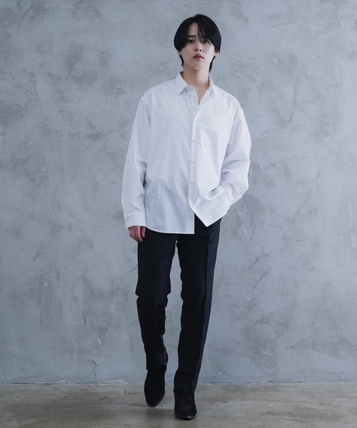 AROUND FLAVA（アラウンドフラバ）の「pleats slacks / プリーツスラックス（スラックス・メンズ・ホワイト/ブラック/チャコールグレー・MEDIUM/SMALL/LARGE）」の8枚目の写真