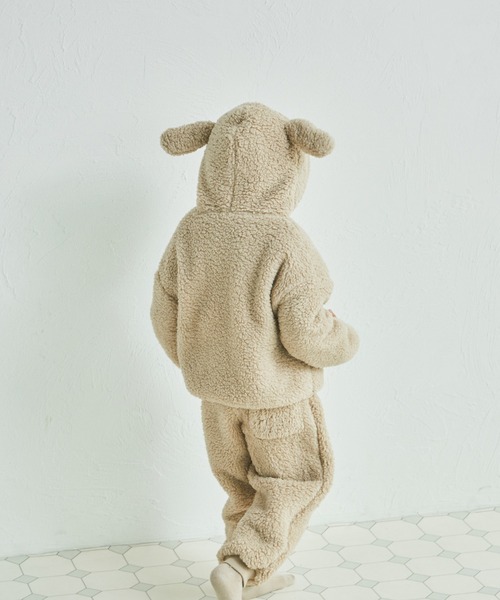 pairmanon（ペアマノン）の「【リンクコーデ】ボア アニマル 耳付き パーカー（パーカー・キッズ・アイボリー/ベージュ系その他/ピンク系その他/ホワイト系その他/ブラック/モカ/ブラック系その他/ベージュ/ブラック系その他2・110/130/90/120/150/100/140）」の22枚目の写真