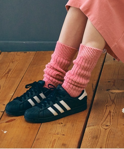 RNA（アールエヌエー）の「E4930 ボリュームウールソックス（ソックス/靴下・レディース・ピンク/グリーン/アイボリー・FREE）」の3枚目の写真