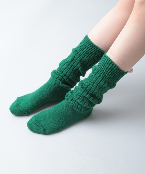 RNA（アールエヌエー）の「E4930 ボリュームウールソックス（ソックス/靴下・レディース・ピンク/グリーン/アイボリー・FREE）」の9枚目の写真