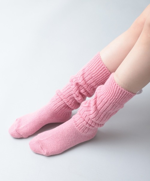 RNA（アールエヌエー）の「E4930 ボリュームウールソックス（ソックス/靴下・レディース・ピンク/グリーン/アイボリー・FREE）」の10枚目の写真