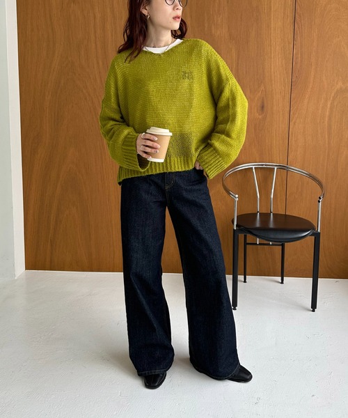 DISCOAT（ディスコート）の「モヘアライクスカシプルオーバー（ニット