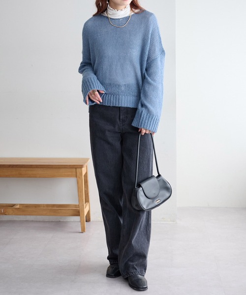 DISCOAT（ディスコート）の「モヘアライクスカシプルオーバー（ニット