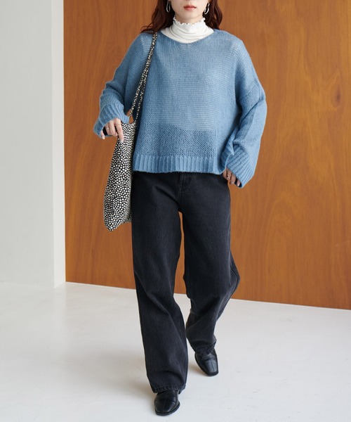 DISCOAT（ディスコート）の「モヘアライクスカシプルオーバー（ニット