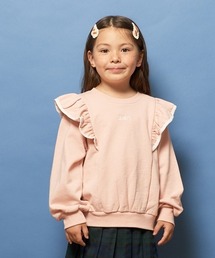 【表コットン毛玉バイバイ】パイピングフリルスウェット