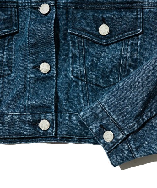 Subciety(サブサエティ)の「CROPPED DENIM JKT(デニムジャケット・レディース・ブラック/ブルー・FREE)」の20枚目の写真