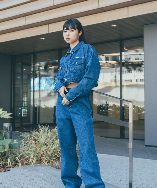 Subciety(サブサエティ)の「CROPPED DENIM JKT(デニムジャケット・レディース・ブラック/ブルー・FREE)」の22枚目の写真