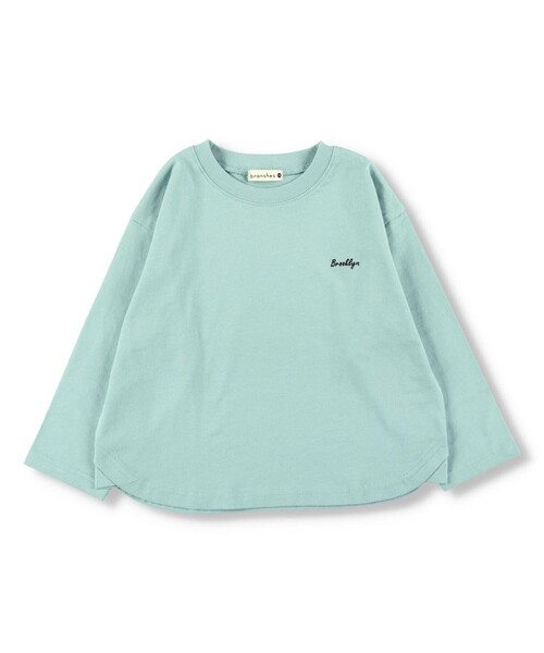 BRANSHES(ブランシェス)の「ワンポイント刺繍長袖Tシャツ_ロンT(Tシャツ/カットソー・キッズ・ブラック/レッド/グリーン/ライトグリーン/ロイヤルブルー/オレンジ/マスタード/アイボリー・120/100/110/140/150/90/130)」の5枚目の写真