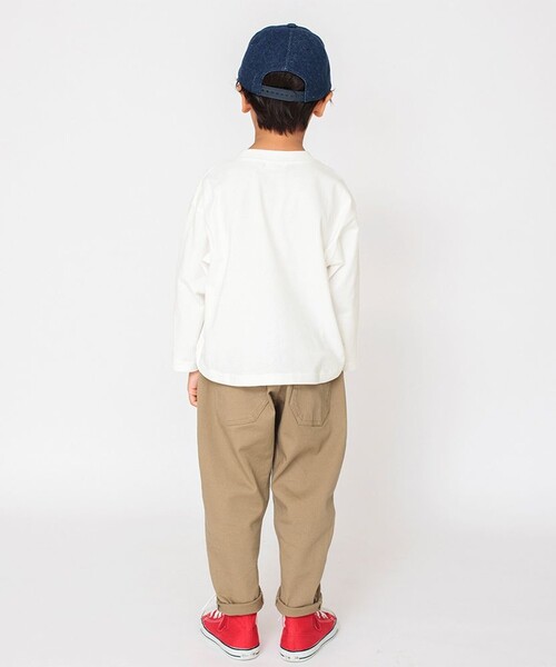 BRANSHES(ブランシェス)の「ワンポイント刺繍長袖Tシャツ_ロンT(Tシャツ/カットソー・キッズ・ブラック/レッド/グリーン/ライトグリーン/ロイヤルブルー/オレンジ/マスタード/アイボリー・120/100/110/140/150/90/130)」の10枚目の写真