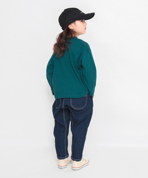 BRANSHES(ブランシェス)の「ワンポイント刺繍長袖Tシャツ_ロンT(Tシャツ/カットソー・キッズ・ブラック/レッド/グリーン/ライトグリーン/ロイヤルブルー/オレンジ/マスタード/アイボリー・120/100/110/140/150/90/130)」の17枚目の写真