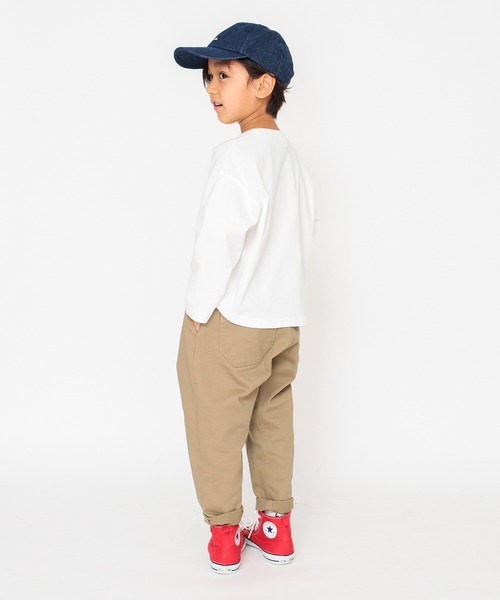 BRANSHES(ブランシェス)の「ワンポイント刺繍長袖Tシャツ_ロンT(Tシャツ/カットソー・キッズ・ブラック/レッド/グリーン/ライトグリーン/ロイヤルブルー/オレンジ/マスタード/アイボリー・120/100/110/140/150/90/130)」の11枚目の写真