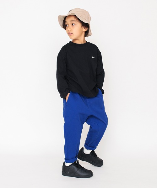 BRANSHES(ブランシェス)の「ワンポイント刺繍長袖Tシャツ_ロンT(Tシャツ/カットソー・キッズ・ブラック/レッド/グリーン/ライトグリーン/ロイヤルブルー/オレンジ/マスタード/アイボリー・120/100/110/140/150/90/130)」の15枚目の写真