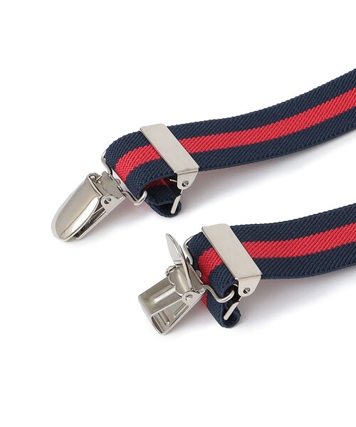 SHIPS（シップス）の「SUSPENDER FACTORY:ストライプ サスペンダー（サスペンダー・キッズ・レッド/グリーン/ネイビー・ONE SIZE）」の4枚目の写真