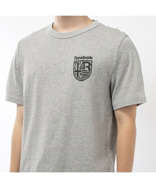 Reebok（リーボック）の「クレスト ショートスリーブ Tシャツ / GS CL CREST SHORT SLEEVE TEE（Tシャツ/カットソー・メンズ・ヘザーグレー/マルーン/オフホワイト・MEDIUM/LARGE/SMALL/XX-LARGE/X-LARGE/X-SMALL）」の6枚目の写真