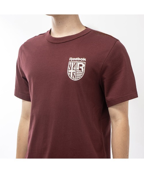 Reebok（リーボック）の「クレスト ショートスリーブ Tシャツ / GS CL CREST SHORT SLEEVE TEE（Tシャツ/カットソー・メンズ・ヘザーグレー/マルーン/オフホワイト・MEDIUM/LARGE/SMALL/XX-LARGE/X-LARGE/X-SMALL）」の10枚目の写真
