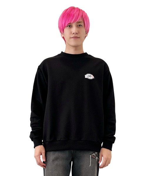 EXIEEE（イグジー）の「EXIEEE/チェッカーフラグスウェット（スウェット・レディース・杢グレー/ブラック/ベージュ・MEDIUM/SMALL/LARGE）」の2枚目の写真