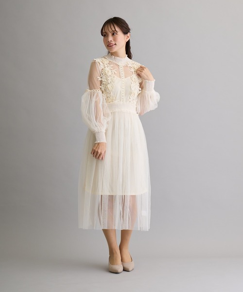 H.TOKYO NUIT（エイチトウキョウニュイ）の「オケージョンドレス【結婚式/パーティードレス】（ドレス・レディース・アイボリー/ブルー/パープル/ブラック・FREE）」の12枚目の写真