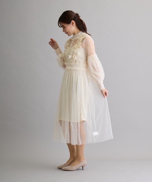 H.TOKYO NUIT（エイチトウキョウニュイ）の「オケージョンドレス【結婚式/パーティードレス】（ドレス・レディース・アイボリー/ブルー/パープル/ブラック・FREE）」の14枚目の写真