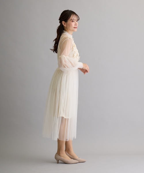 H.TOKYO NUIT（エイチトウキョウニュイ）の「オケージョンドレス【結婚式/パーティードレス】（ドレス・レディース・アイボリー/ブルー/パープル/ブラック・FREE）」の16枚目の写真