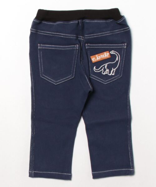 kladskap（クレードスコープ）の「恐竜刺しゅうロング丈ストレートパンツ（スウェットパンツ・キッズ・ネイビー/グレー・120cm/110cm/130cm/90cm/80ｃｍ/100cm）」の14枚目の写真